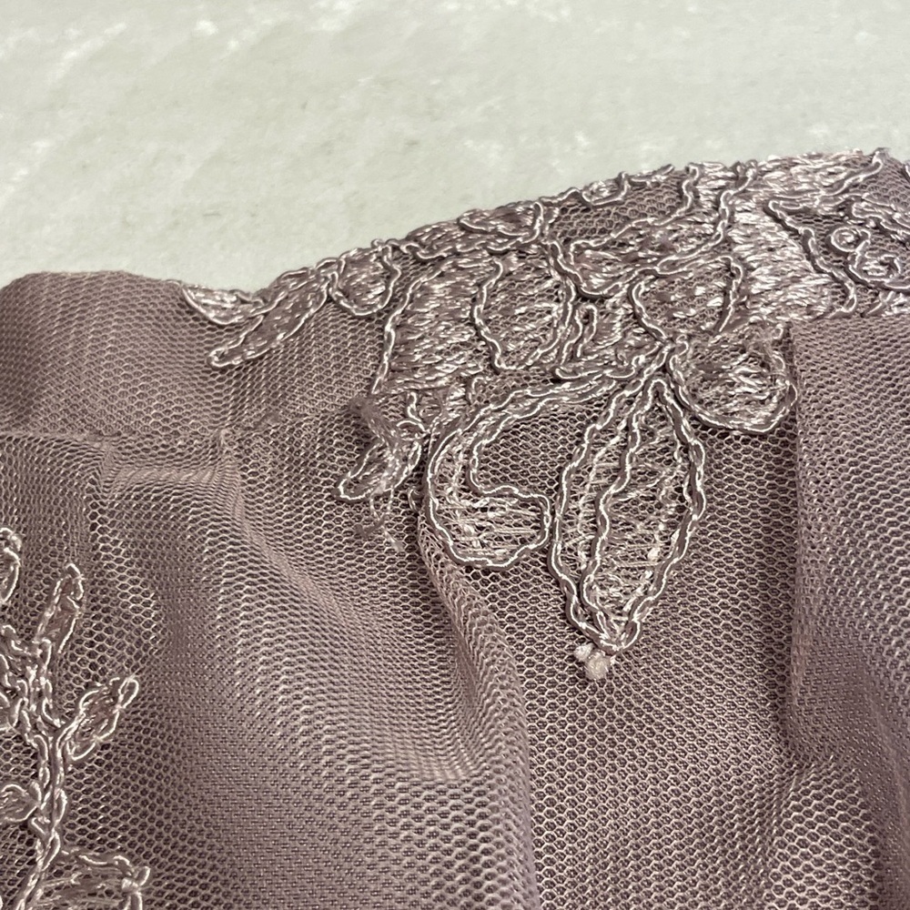 Elegant Lace Embroidered Jenny Yoo Skirt - Purple - Picture 6 of 7